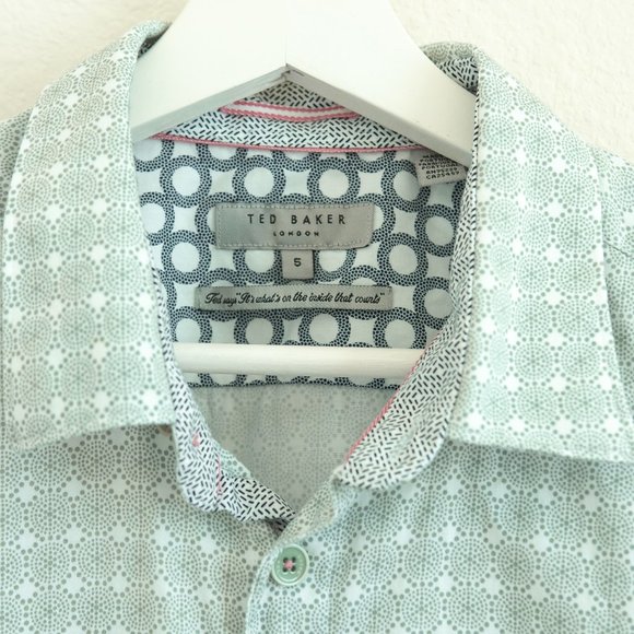 Ted Baker London Slim Fit Short Sleeve Button-Up - Picture 3 of 6